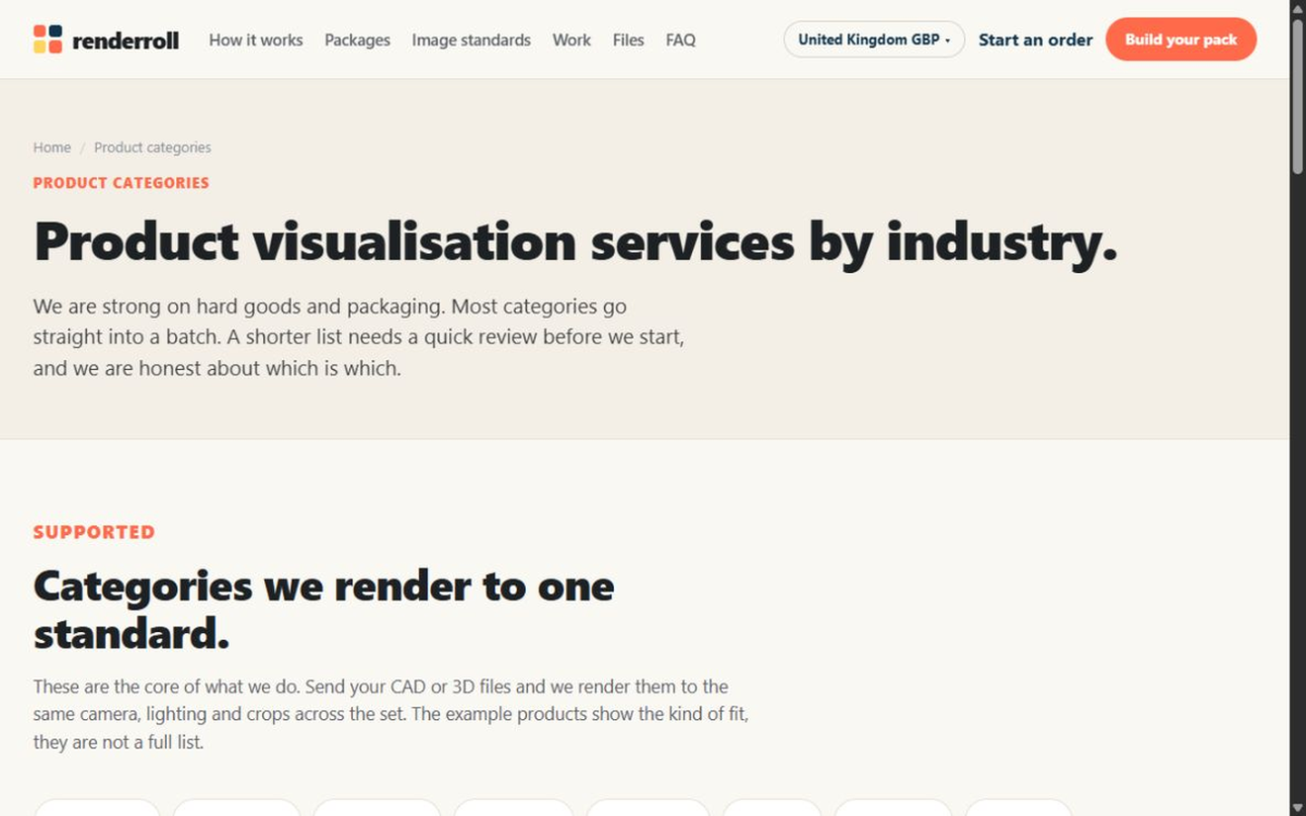 Direct capture of the public Render Roll markets route.